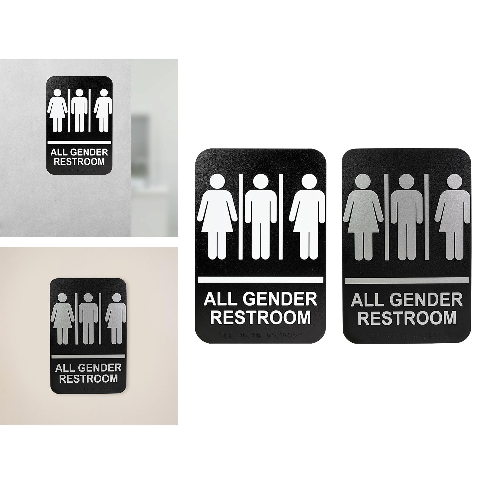 All Gender Restroom Sign Gende - Home Bathroom Door Signs incelemesi ve fiyatı
