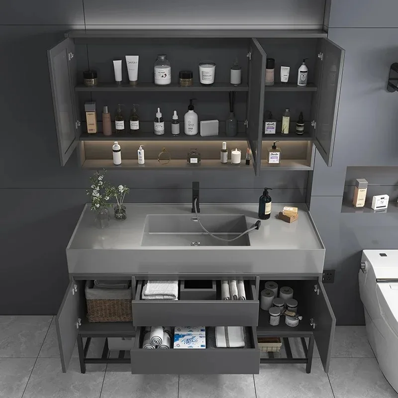 Luxury Modern Wall Shelf Bathr - Home Bathroom Vanity Combo incelemesi ve fiyatı