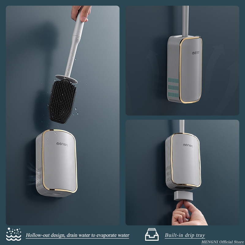 MENGNI-Luxury Toilet Brush Bat - Home Bathroom Cleaning Kit incelemesi ve fiyatı