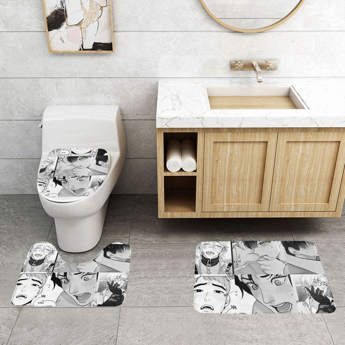 The Good Yaoi Boys 3 Pcs Bath  - Home Goods Bathroom Sets incelemesi ve fiyatı