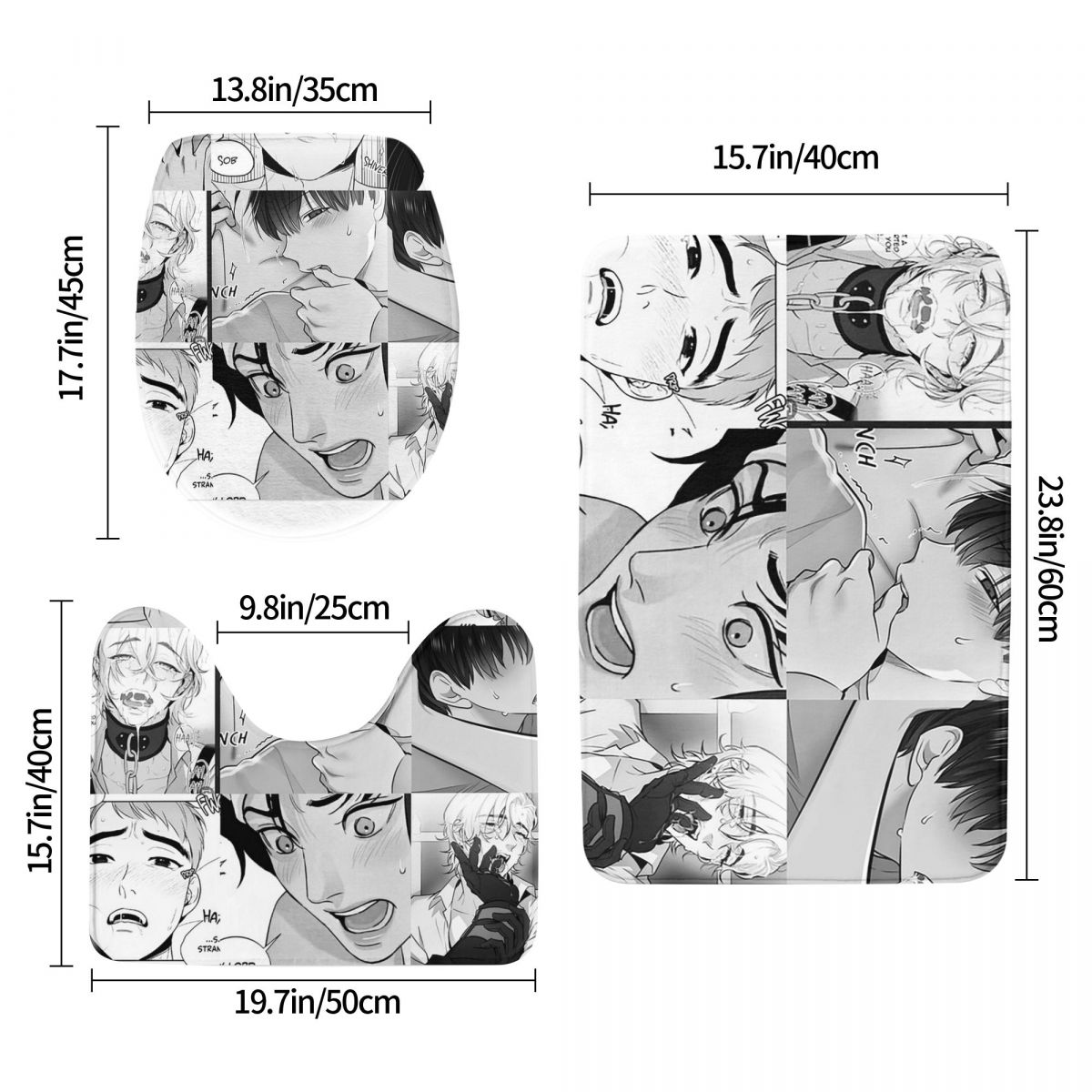 The Good Yaoi Boys 3 Pcs Bath  - Home Goods Bathroom Sets incelemesi ve fiyatı