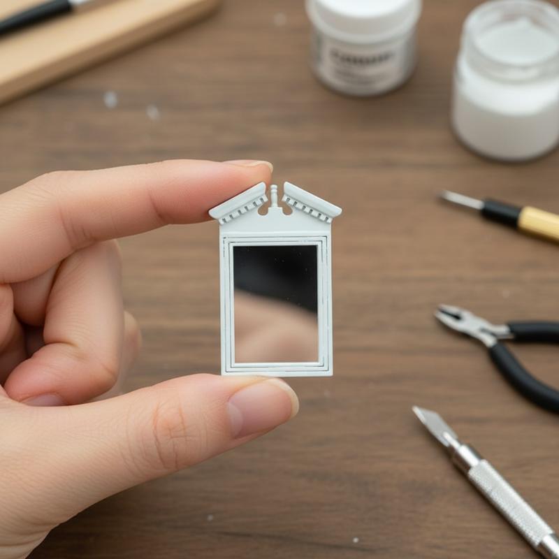 White Mirror Dollhouse Bathroo - Home Bathroom Scales incelemesi ve fiyatı