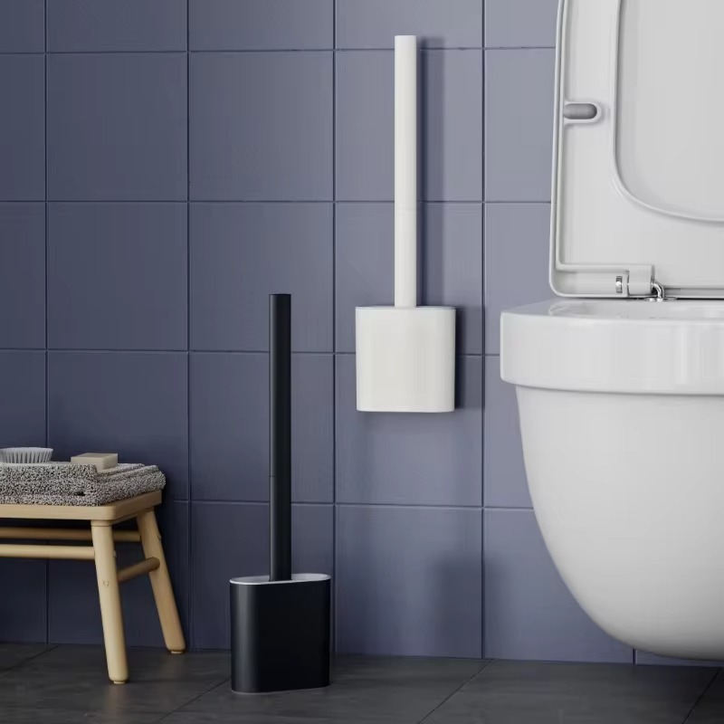 1PC Black Wall Mounted Toilet  - Home Bathroom Cleaning Kit incelemesi ve fiyatı