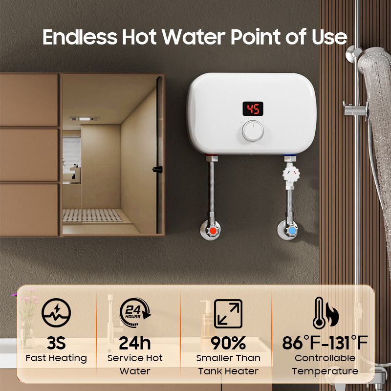 Home Mini 5000W 5500kW Tankles - Home Bathroom Geyser incelemesi ve fiyatı