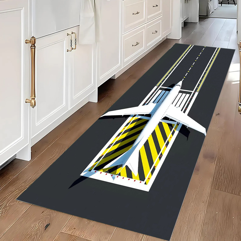 Top View Airport Apron Yellow  - Jet Home Bathroom Mats incelemesi ve fiyatı