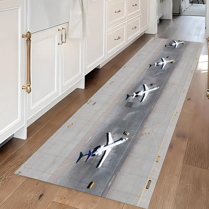 Top View Airport Apron Yellow  - Jet Home Bathroom Mats incelemesi ve fiyatı