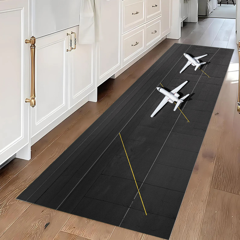 Top View Airport Apron Yellow  - Jet Home Bathroom Mats incelemesi ve fiyatı