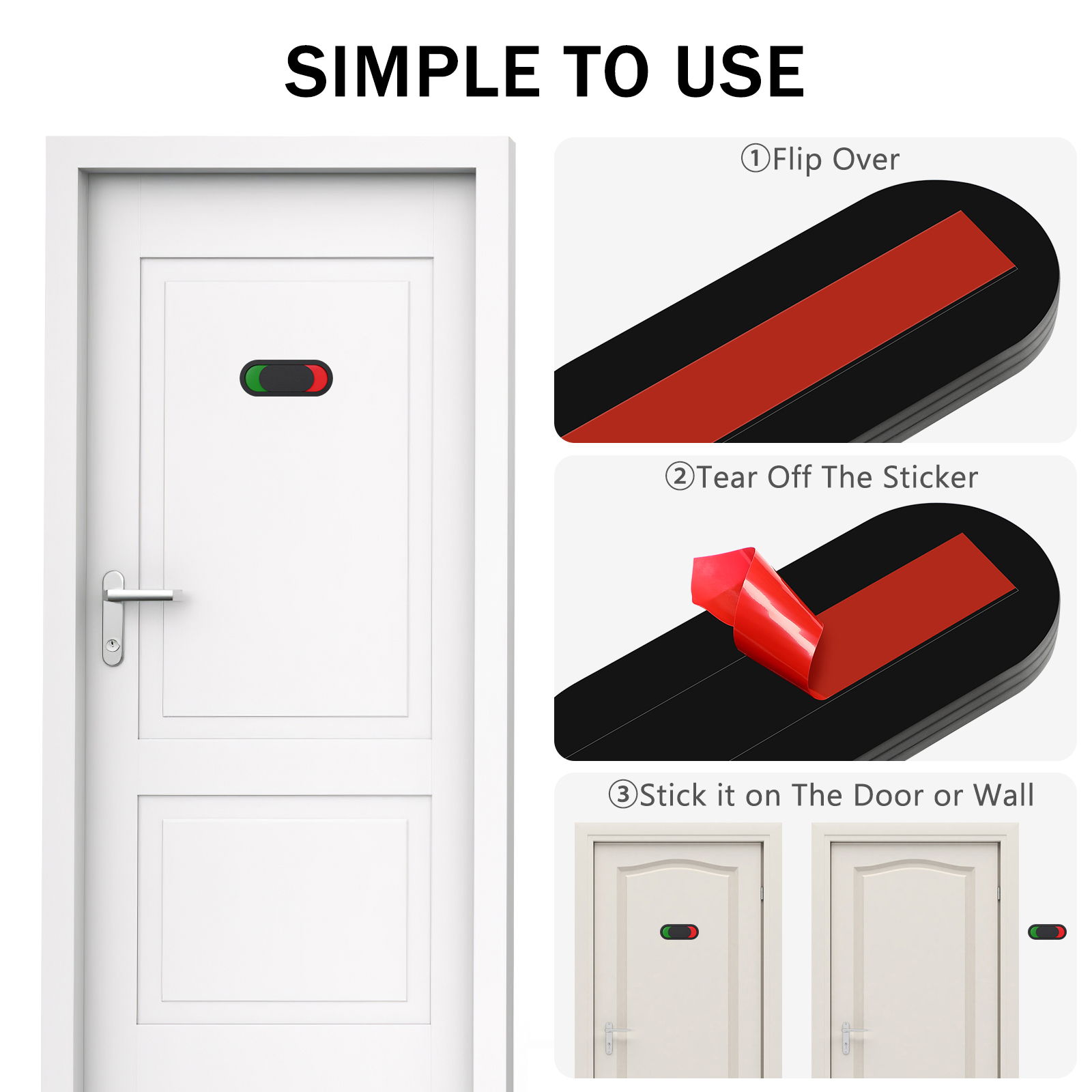 Switching Door Sign Status Occ - Home Bathroom Door Signs incelemesi ve fiyatı
