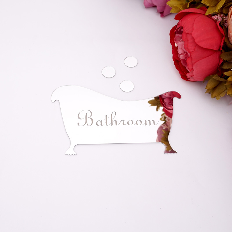 Bathroom Entrance Sign Acrylic - Home Bathroom Door Signs incelemesi ve fiyatı