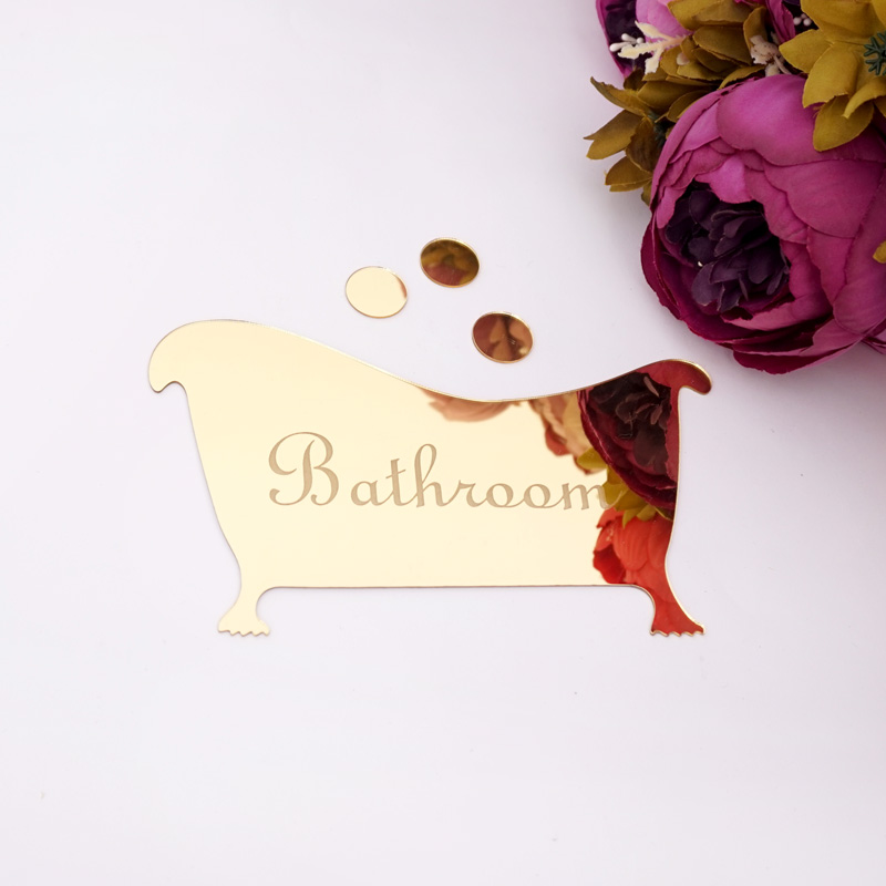 Bathroom Entrance Sign Acrylic - Home Bathroom Door Signs incelemesi ve fiyatı