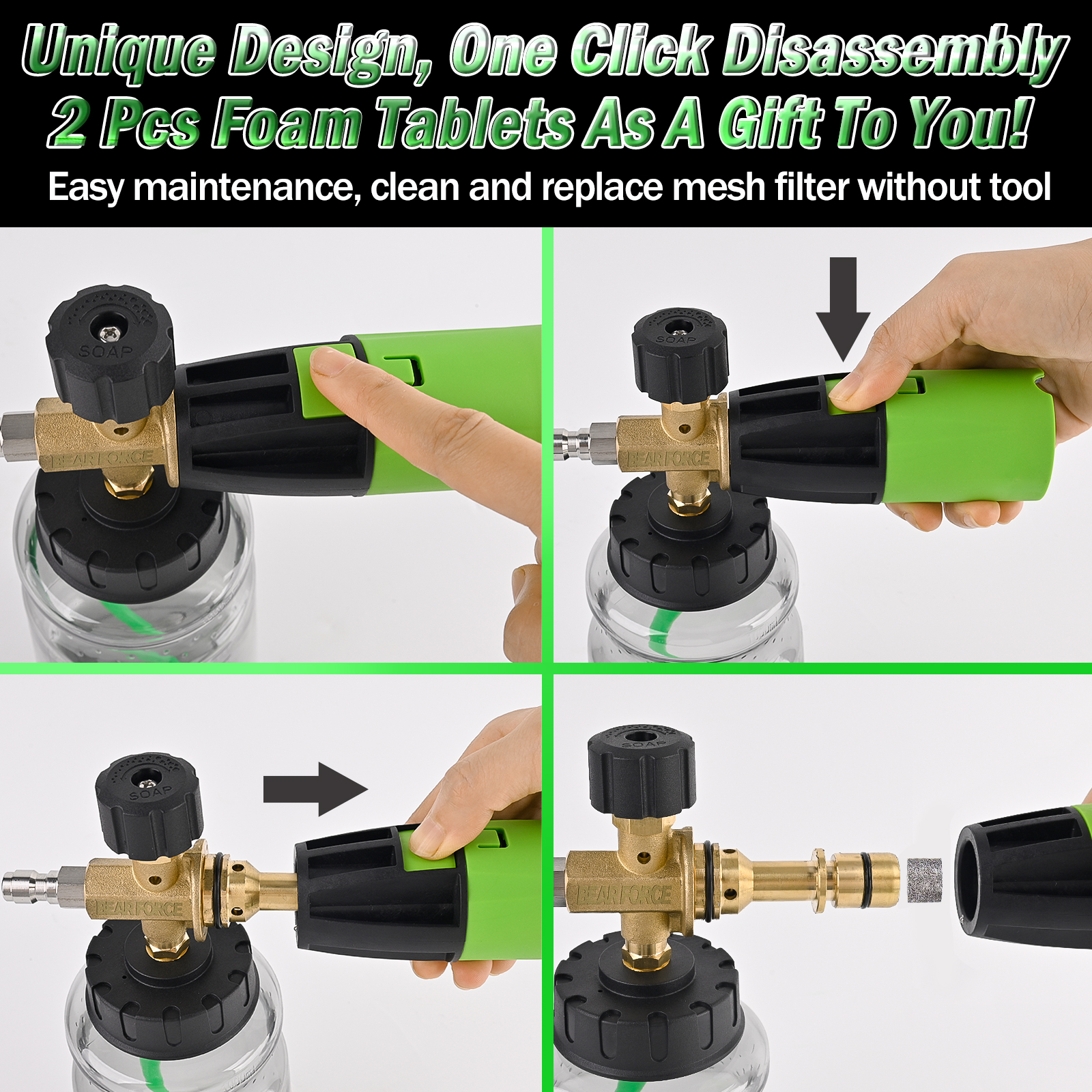 BEAR FORCE Pressure Washer Foa - Soap Dispenser Pump incelemesi ve fiyatı
